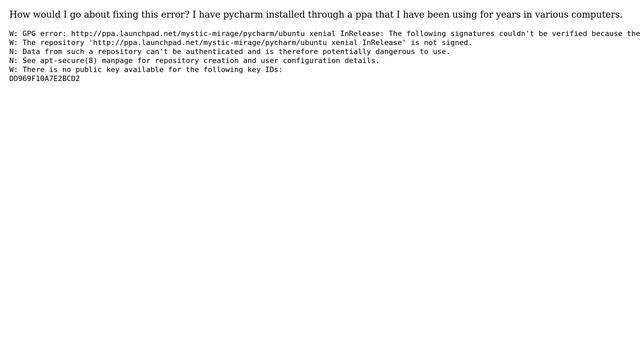Ubuntu: apt-get upgrade gives GPG Error смотреть онлайн