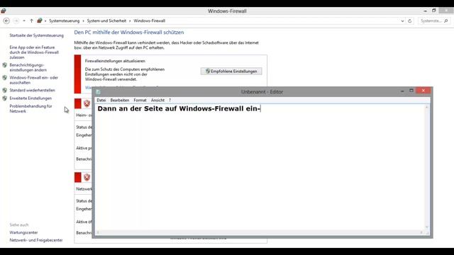 Tutorial Firewall deaktivieren windows 8!! смотреть онлайн