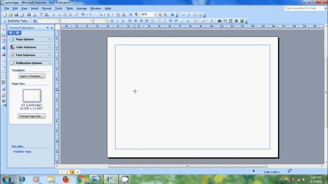 Microsoft Publisher 2007 - how to use AutoShapes in publisher (PART-1) смотреть онлайн