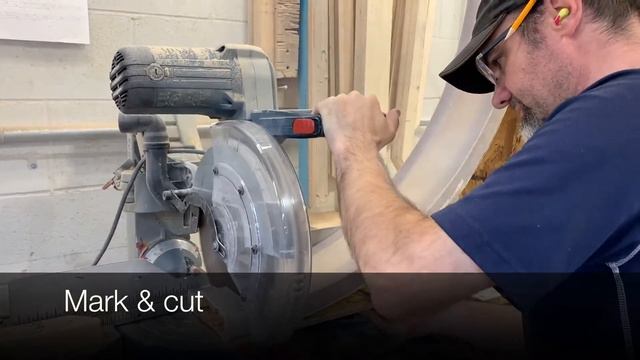 Prepping and cutting 1/2 round transom смотреть онлайн