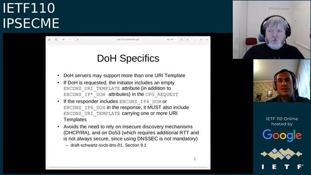 IETF110-IPSECME-20210308-1200 смотреть онлайн