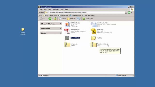 Windows XP: Creating Zip Archives смотреть онлайн