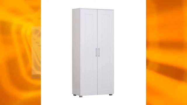 Kitchen / bathroom/ Laundry Pantry Linen Storage Cupboard 2 Door - White смотреть онлайн