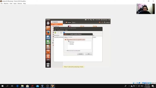 Tutorial Sharing Folder Ubuntu смотреть онлайн