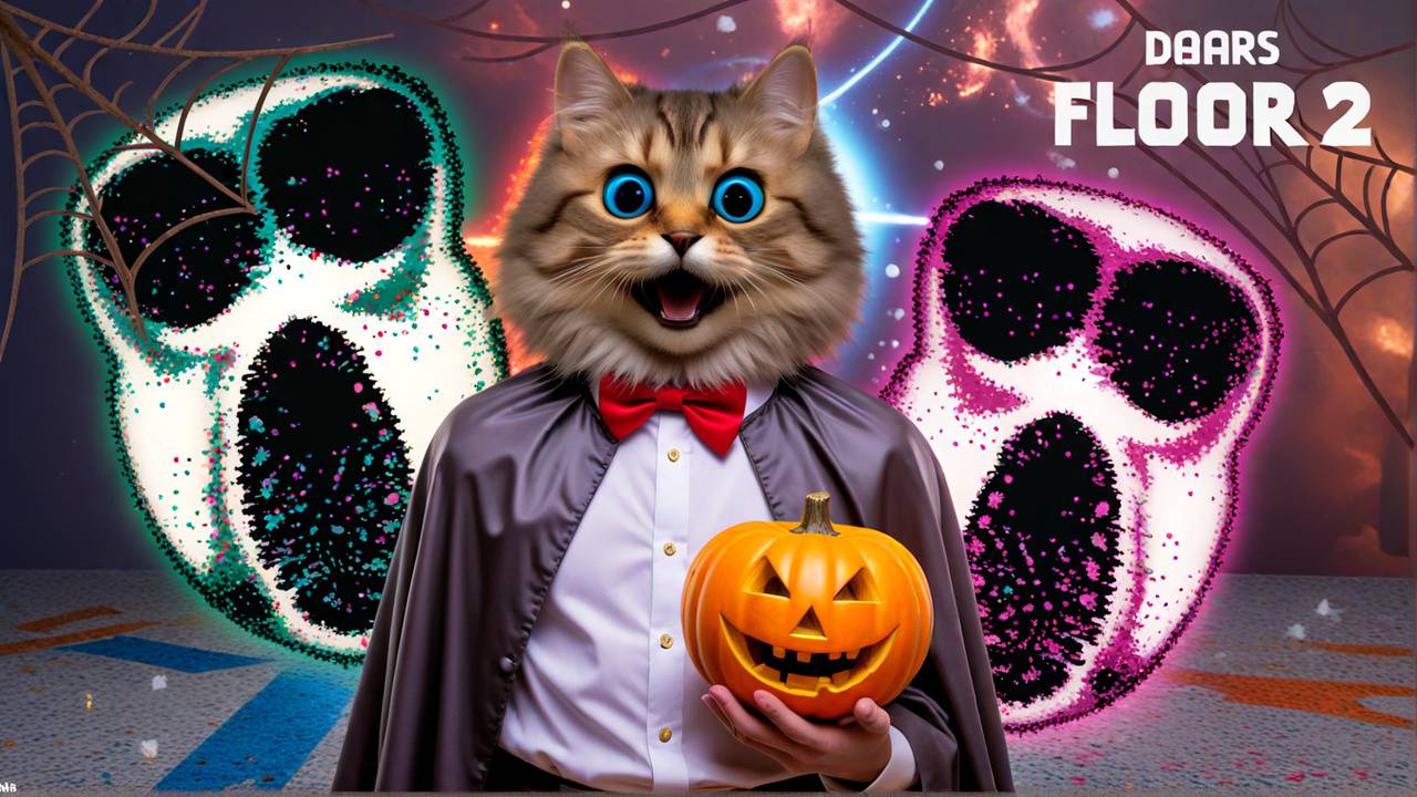 🍭 ХЭЛЛОУИН В ДОРС 2 ШАХТЫ РОБЛОКС (Doors 2 The Mines Roblox) Весёлый Кот #весёлыйкот #роблокс #игры смотреть онлайн