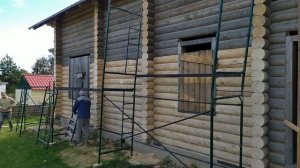 Будни строителя!!! Сборка лесов.