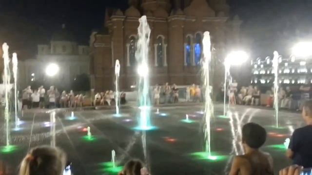 Поющие фонтаны Город Тула площадь Ленина смотреть онлайн