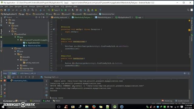Unit and Instrumentation tests for Android- смотреть онлайн