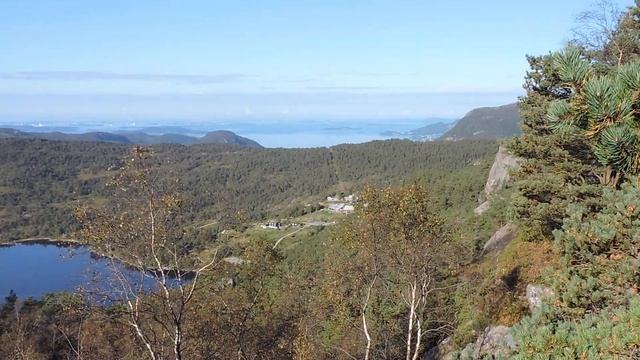 Норвегия Прейкестулен Лисефьорд путешествие на автомобиле прекрасная природа 5 смотреть онлайн