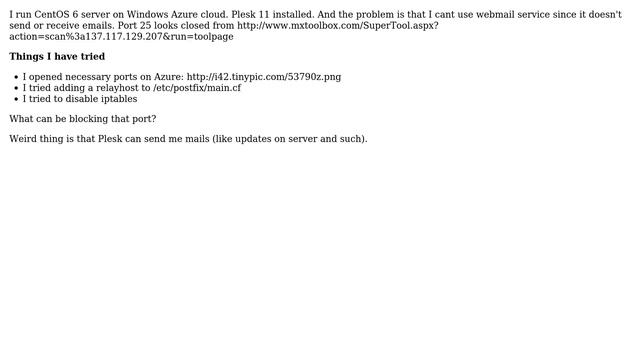 DevOps & SysAdmins: CentOS/Postfix cannot receive or send emails to external domains смотреть онлайн
