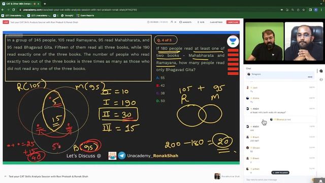 Test Your CAT Skills | 26th March Test Analysis | Ravi Prakash & Ronak Shah #cat2023 смотреть онлайн
