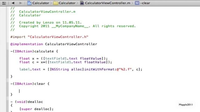 Xcode 4 iPhone SDK Tutorial - Create a Calculator PART1 (beginners) HD смотреть онлайн