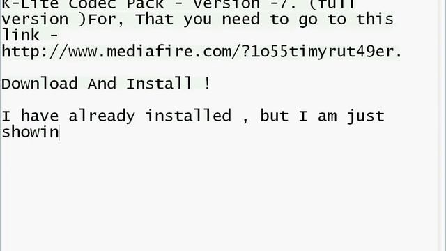 Download K-Lite Codec Pack | Full Version [MediaFire Link] смотреть онлайн