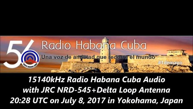 15140kHz Radio Habana Cuba Audio with JRC NRD-545+Delta Loop Antenna смотреть онлайн