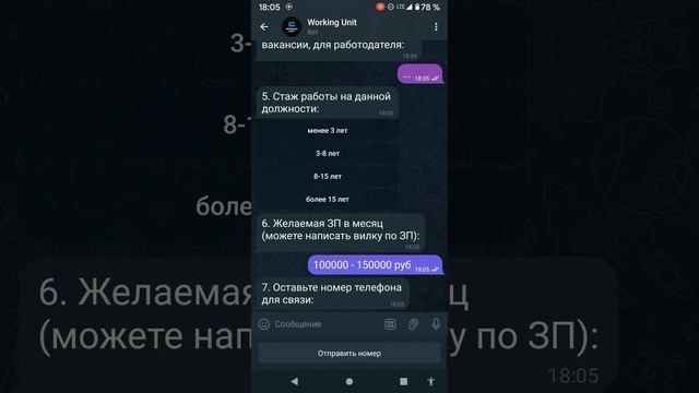Working Unit: Краткий обзор бота для поиска работы и сотрудников