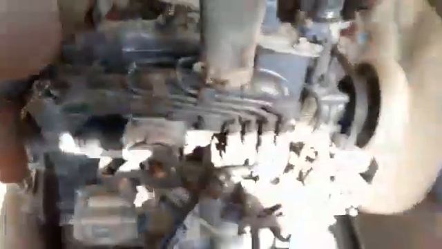 Запуск дизельного двигателя KUBOTA V2203 со спецтехники