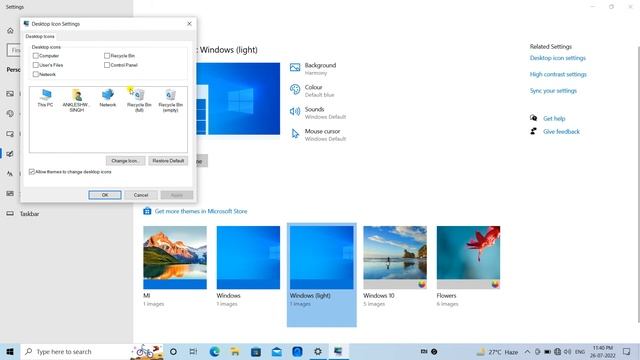 How To Restore Desktop Icons Windows 10 | Restore Icons On Desktop Windows 10 | Hindi смотреть онлайн