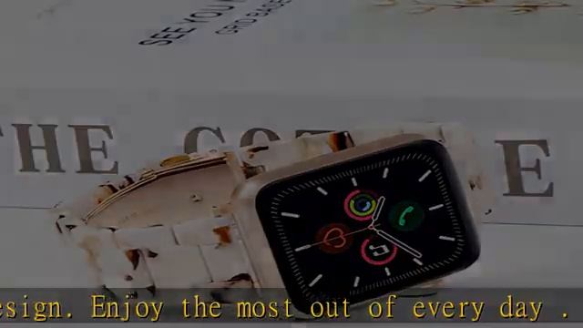 HOPO Compatible With Apple Watch Band 38mm 40mm 41mm 42mm 44mm 45mm 49mm Thin Light Resin Strap Bra смотреть онлайн