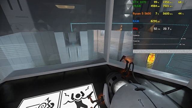 Portal with RTX | RTX 3070 + Ryzen 5 5600 | 1080p смотреть онлайн