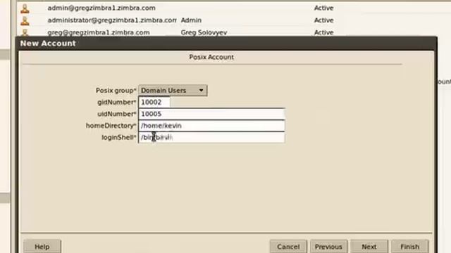 Adding Windows and Linux user accounts in Zimbra Admin UI смотреть онлайн