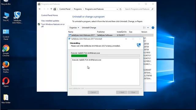 Uninstall SafeBytes Anti Malware 2017 on Windows 10 смотреть онлайн