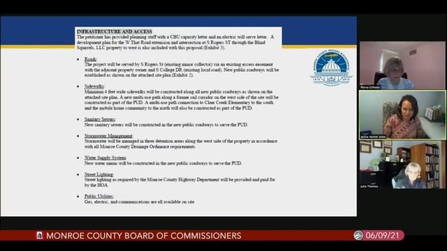 Monroe County Commissioners, June 9, 2021 смотреть онлайн