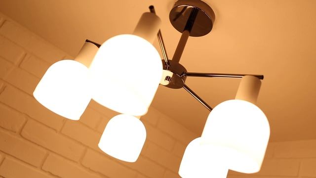 Люстра Decoroso 9110-5 PBK+WH, 5xE1440W, Schaffner смотреть онлайн