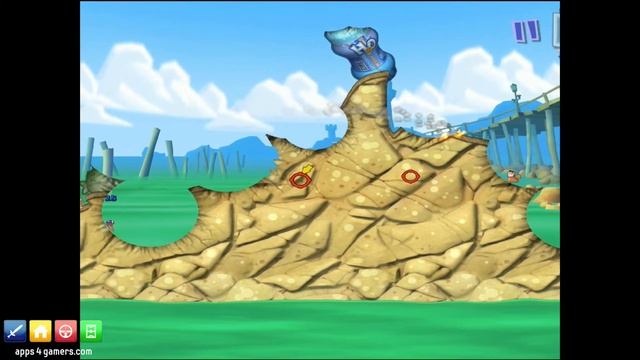 Worms 3 HD (iOS) Gameplay смотреть онлайн