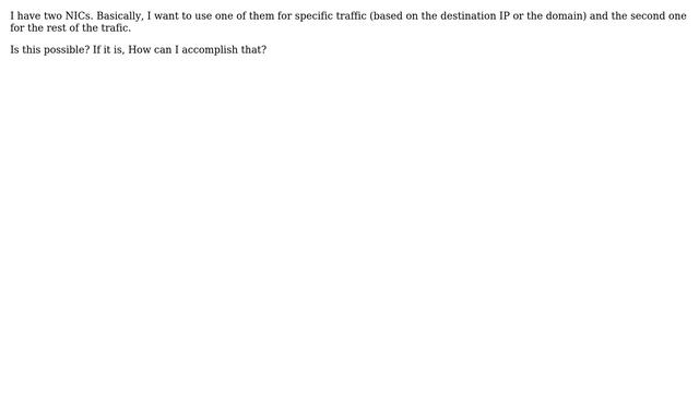 Unix & Linux: Route specific traffic to specific interface смотреть онлайн