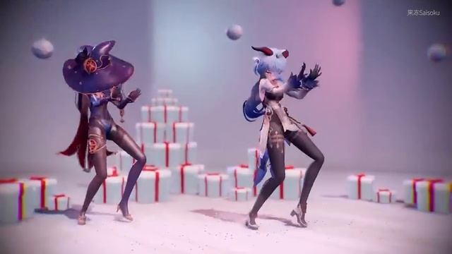 【Genshin Impact MMD-4K-60FPS】Ganyu & Mona【Chocolate Cream】