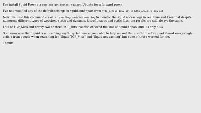 Squid Proxy TCP_Miss all the time, not caching at all (2 Solutions!!) смотреть онлайн