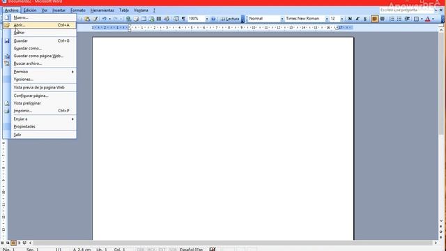 Curso de Word 2003 Vid 1 Abrir y crear un nuevo documento смотреть онлайн