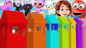 GRANDPA И БАБКА ГРЕННИ ПОСТРОИЛИ НЕБОСКРЕБЫ НУБА И ПРО В МАЙНКРАФТ НУБИК В MINECRAFT ТРОЛЛИНГ
