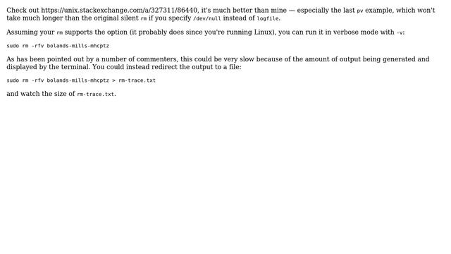 Unix & Linux: Deleting billions of files from a directory while seeing the progress as well смотреть онлайн