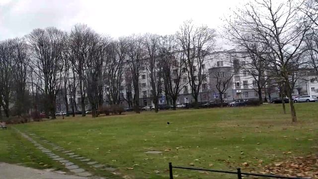 Поездка на автобусе, по Варшаве. Польша/Bus Ride In Warsaw. Poland