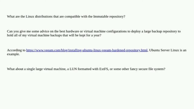 Linux immutable backup repository deployment architecture best practice? смотреть онлайн