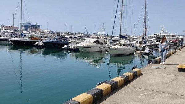 Сочи прогулка по набережной и морпорту.