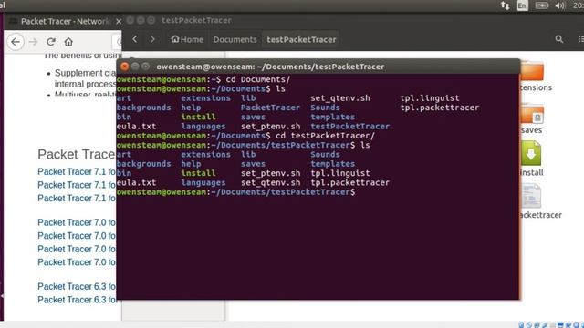 Packet tracer 7 on Linux Ubuntu смотреть онлайн