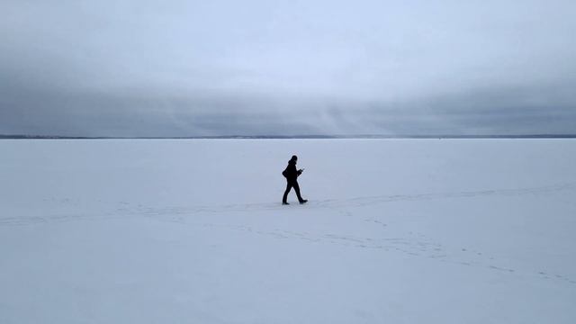 DJI Mavic Air 2 / Plesheevo lake snow storm смотреть онлайн