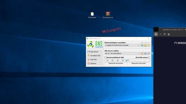 DNS-Server ändern, Ping verbessern, mehr Geschwindigkeit & Sperren umgehen. смотреть онлайн