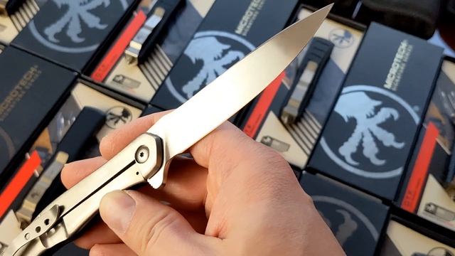 Нож Gerry McGinnis Mini Intake Custom CPM-154 ручной продольный сатин USA