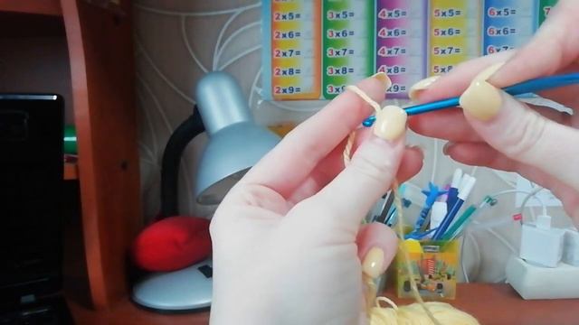 простой способ набор воздушных петелек крючком