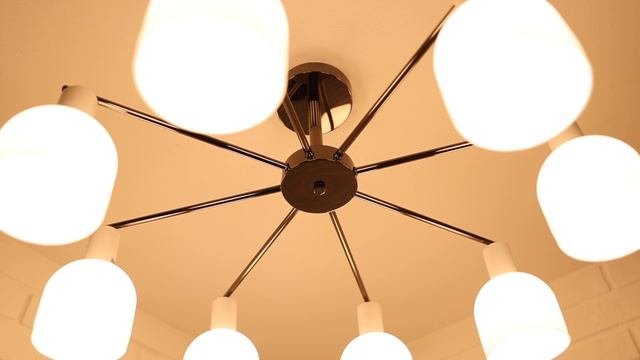 Люстра Decoroso 9110-8 PBK+WH, 8xE1440W, Schaffner смотреть онлайн