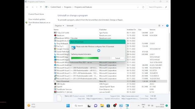 HOW TO REMOVE NERO APPLICATION IN WINDOWS 11// CD/DVD BURNING SOFTWARE смотреть онлайн