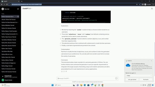 username generator python смотреть онлайн