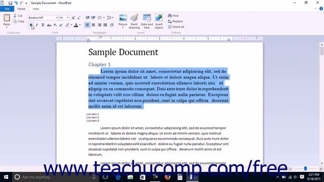 Windows 10 Tutorial Formatting Text Microsoft Training смотреть онлайн