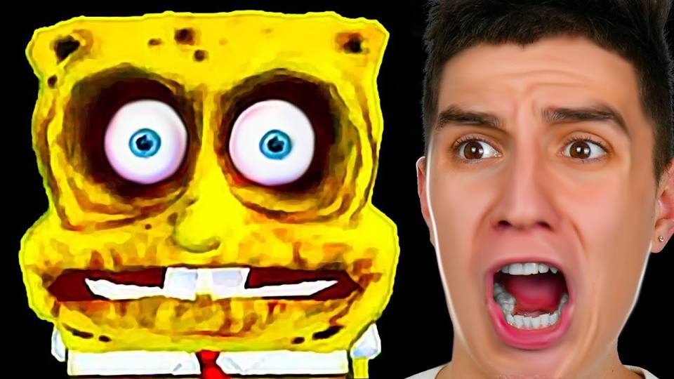 СПОРИМ ИСПУГАЕШЬСЯ !? ПРОКЛЯТЫЙ ГУБКА БОБ ! СУПЕР СТРАШНО ! смотреть онлайн