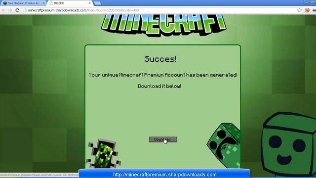 [Free Minecraft Premium] Leaked Minecraft Premium Account Generator [30 July 2013] No Downloads !! смотреть онлайн