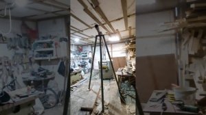 Самодельный козловой разборный кран , поднять груз в 800 кг .