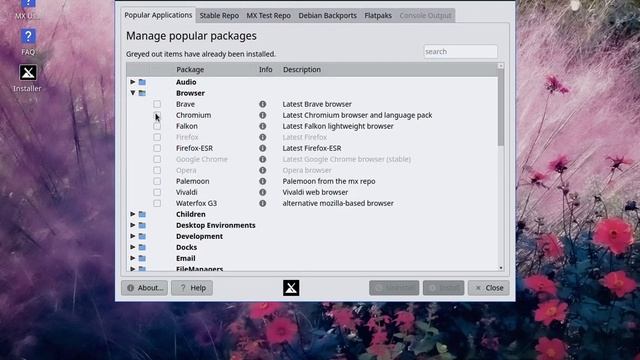 mxlinux install chromium смотреть онлайн